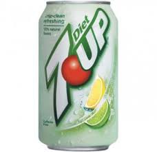 Diet 7up, Lemon Lime Soda, 12oz Cans, 24/Case